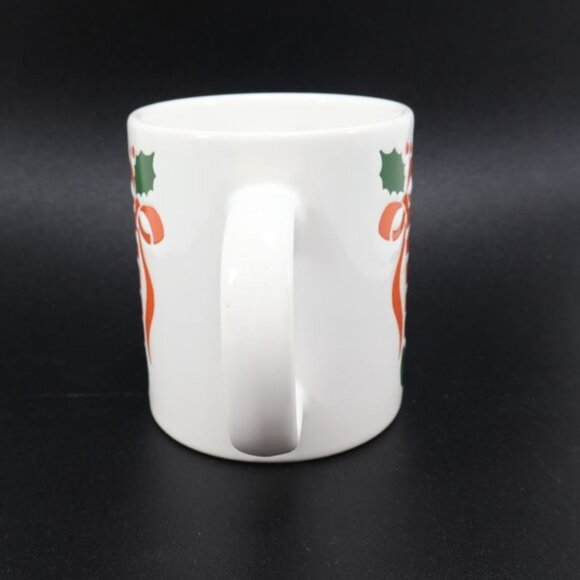 Vintage Waechtersbach Christmas Coffee Mug Tea Cup Stocking Germany Red - Picture 4 of 6